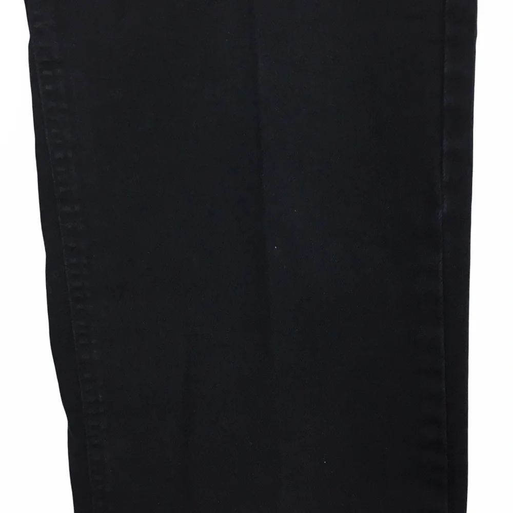 TALBOTS Jeans Black Wash Embroidered Pockets Stretch Denim Petite Plus Size 14P